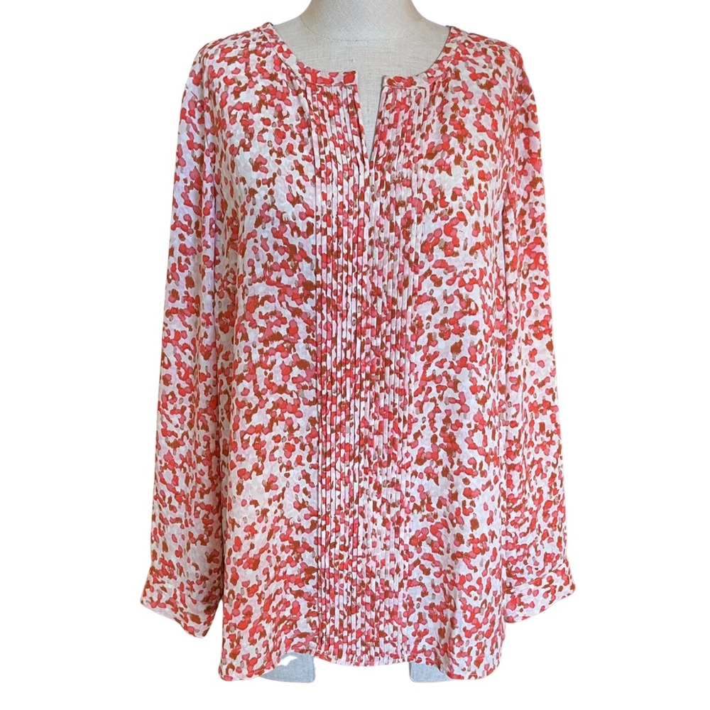 Talbots Print Blouse